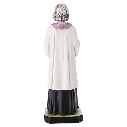 Heiliger Jean Marie Vianney – Pfarrer von Ars – handbemalte Statue aus Resin, 25 cm 4