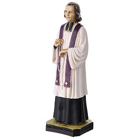 Statua Jean Marie Vianney resina dipinta 25 cm Curato d'Ars