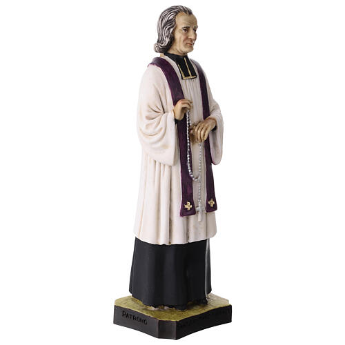 Statua Jean Marie Vianney resina dipinta 25 cm Curato d'Ars 3