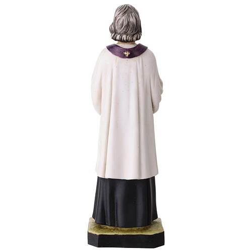 Statua Jean Marie Vianney resina dipinta 25 cm Curato d'Ars 4