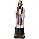 Statua Jean Marie Vianney resina dipinta 25 cm Curato d'Ars s1