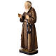 Święty Leopold Mandica figurka 20 cm, kolorowa żywica s2