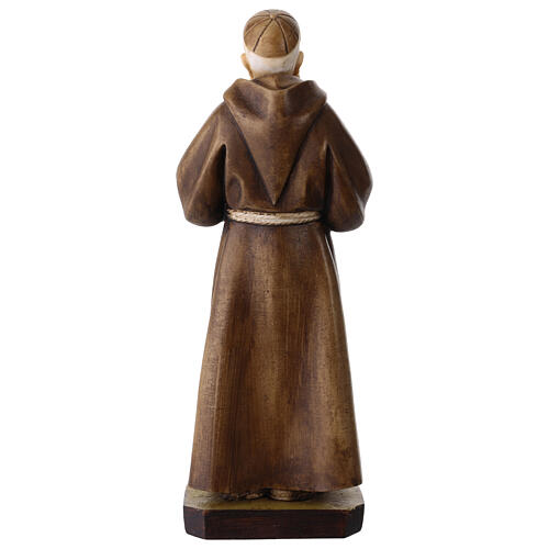 Estátua São Leopoldo Mandic 20 cm resina colorida 4