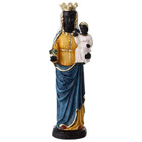 Unsere Liebe Frau von Oropa – handbemalte Statue aus Resin, 15 cm