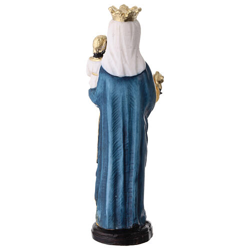 Unsere Liebe Frau von Oropa – handbemalte Statue aus Resin, 15 cm 4