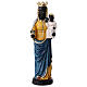 Our Lady of Oropa Statue in painted resin, 15 cm s1