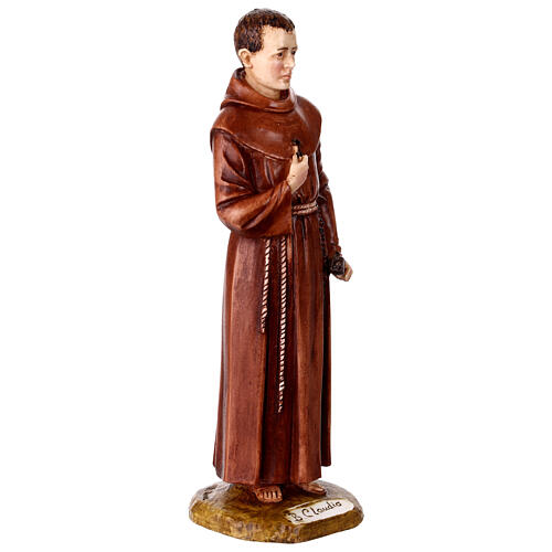 Beato Fra Claudio estatua resina pintada 20 cm 3