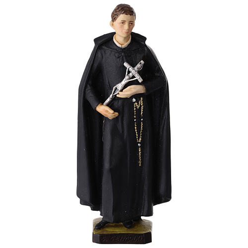 Saint Gerard colored resin statue, 20 cm 1