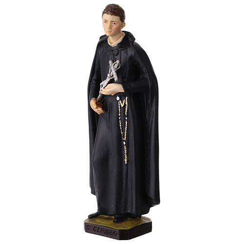Saint Gerard colored resin statue, 20 cm 2