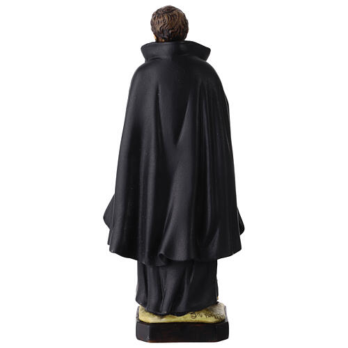 St. Gabriel colourful resin statue, 8 in 5