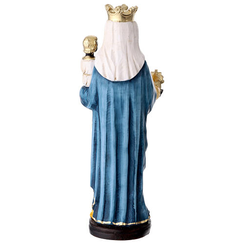 Estátua Virgen de Oropa 28 cm resina coloreada 4