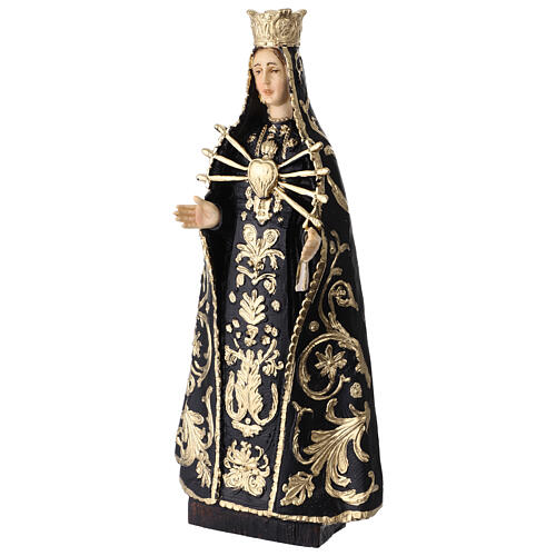 Resin Statue of Our Lady of Sorrows, 28 cm 3