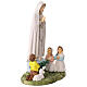 Our Lady of Fatima Statue with Shepherds Colored PVC 16 cm s3