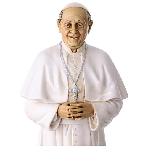 Estatua Papa Francisco resina pintada 30 cm 2