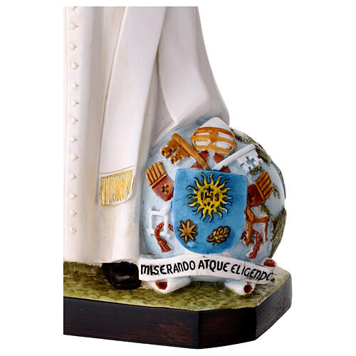 Estatua Papa Francisco resina pintada 30 cm 4