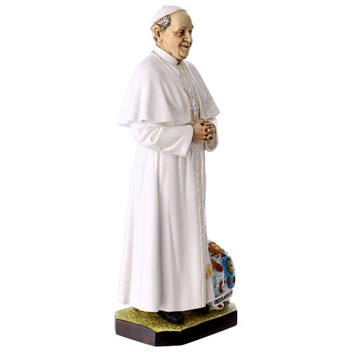 Estatua Papa Francisco resina pintada 30 cm 5