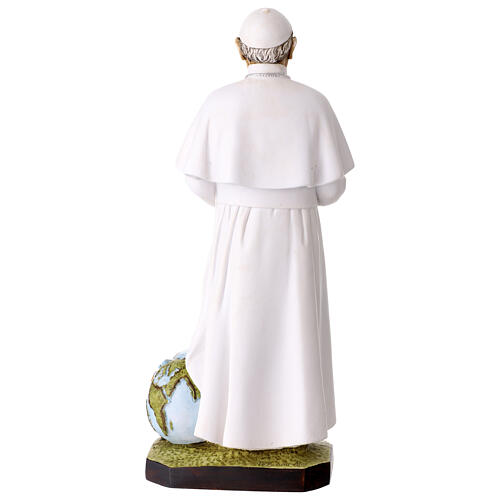 Estatua Papa Francisco resina pintada 30 cm 6