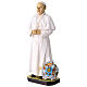Estatua Papa Francisco resina pintada 30 cm s3