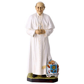Pope Francis Statue in Painted Resin, 30cm