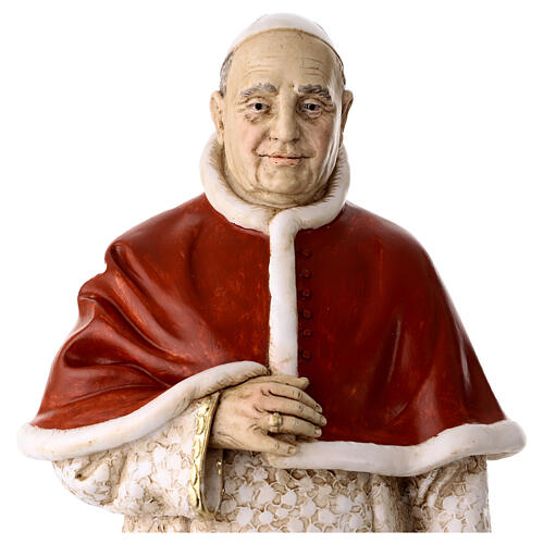 Estátua Papa João XXIII em resina pintada 30 cm 2