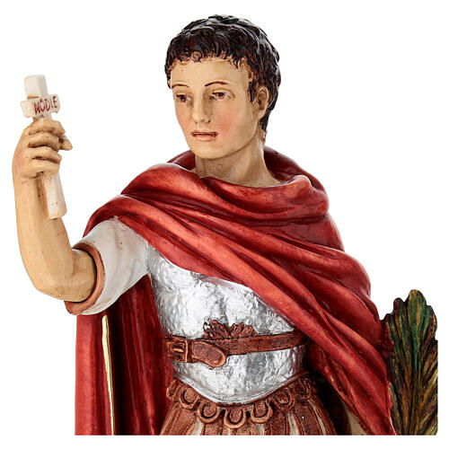 Heiliger Expedito – farbig gefasste Statue aus Resin, 30 cm 2