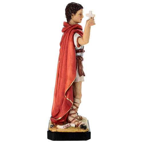 Statue Saint Expédit 30 cm résine colorée 8