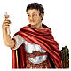 Statua San Expedito 30 cm resina colorata s2