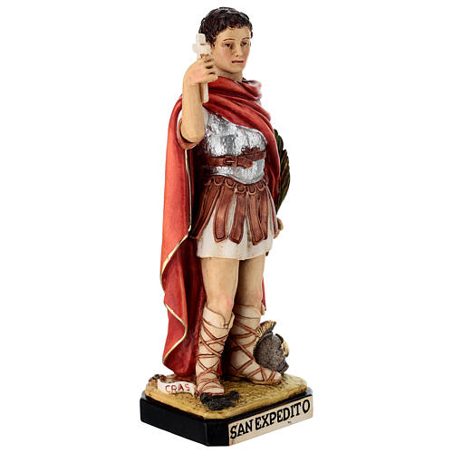 Estátua de Santo Expedito 30 cm em resina colorida 5