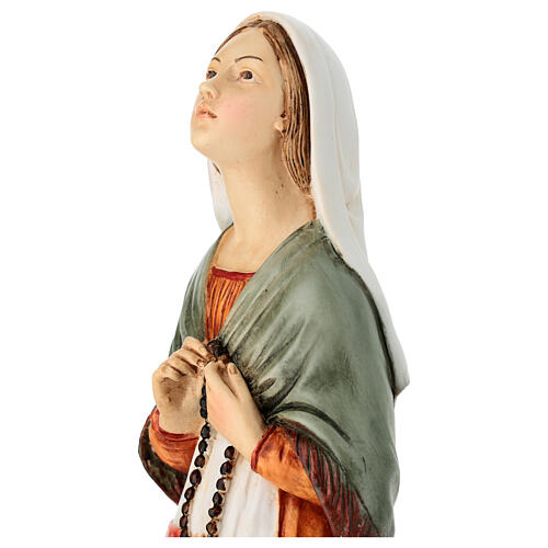 Heilige Bernadette – farbig gefasste Statue aus Resin, 30 cm 4