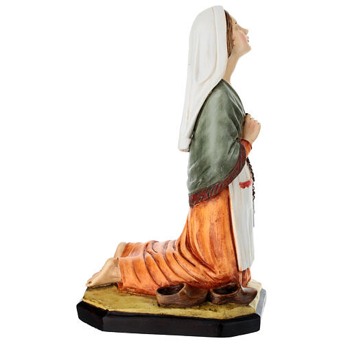 Santa Bernadette estatua resina coloreada 30x13x15 cm 6