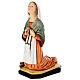 Santa Bernadette estatua resina coloreada 30x13x15 cm s5
