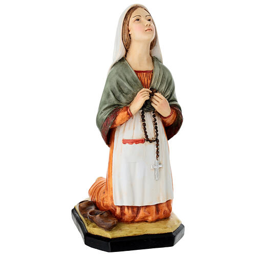 Statue Sainte Bernadette résine colorée 30x13x15 cm 1