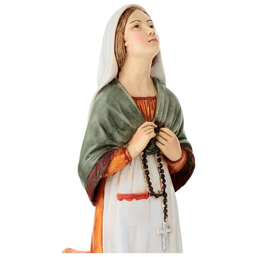 Statue Sainte Bernadette résine colorée 30x13x15 cm 2