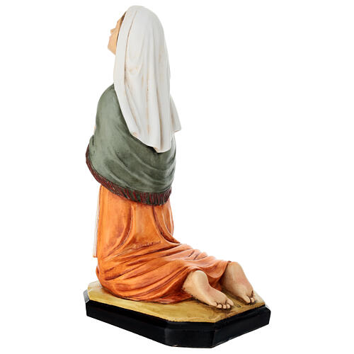Estátua de Santa Bernadette em resina colorida 30x13x15 cm 8