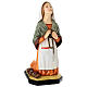 Estátua de Santa Bernadette em resina colorida 30x13x15 cm s1
