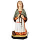 Estátua de Santa Bernadette em resina colorida 30x13x15 cm s3