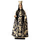 Madonna Addolorata statua resina 20 cm abito nero e oro s1