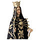 Madonna Addolorata statua resina 20 cm abito nero e oro s2