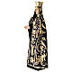 Madonna Addolorata statua resina 20 cm abito nero e oro s3