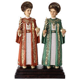 Święci Lekarze figura 30 cm, kolorowa żywica