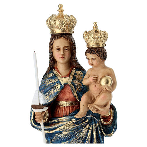 Painted Resin Statue of Our Lady of Bonaria 35 cm 2