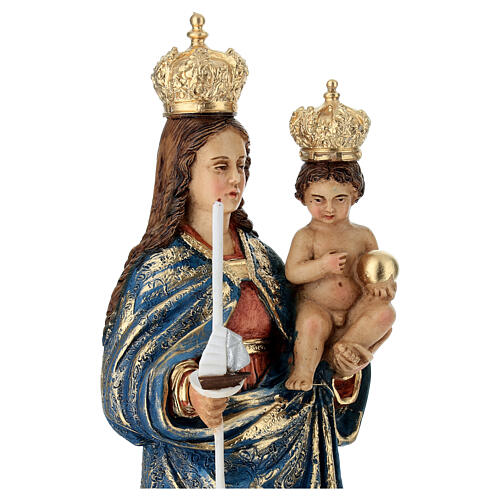 Painted Resin Statue of Our Lady of Bonaria 35 cm 4