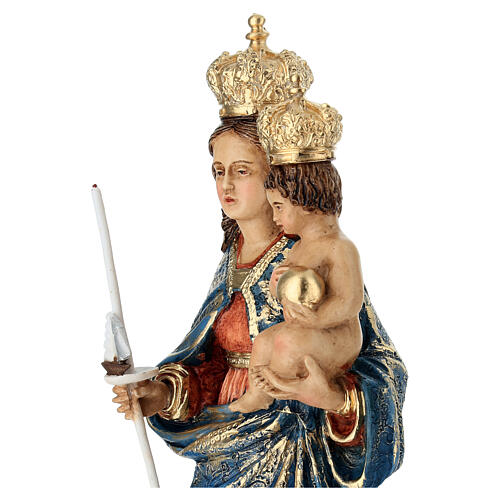 Painted Resin Statue of Our Lady of Bonaria 35 cm 6