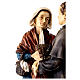 Don Bosco mit Mamma Margherita – handbemalte Statue aus Resin, 28 cm s4