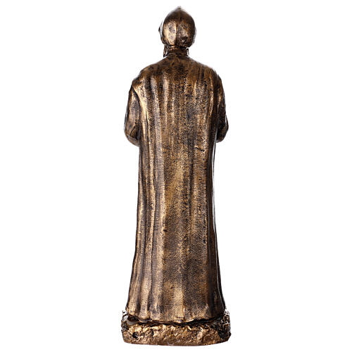 Statua San Charbel resina bronzata 40 cm 7