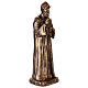Statua San Charbel resina bronzata 40 cm s5
