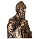 Statua San Charbel resina bronzata 40 cm s6