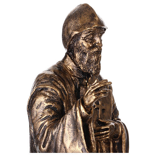 St. Charbel Statue in Bronzed Resin, 40 cm 6