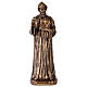 St. Charbel Statue in Bronzed Resin, 40 cm s1