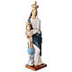 Statua N.S. della Vittoria 40 cm resina colorata s5